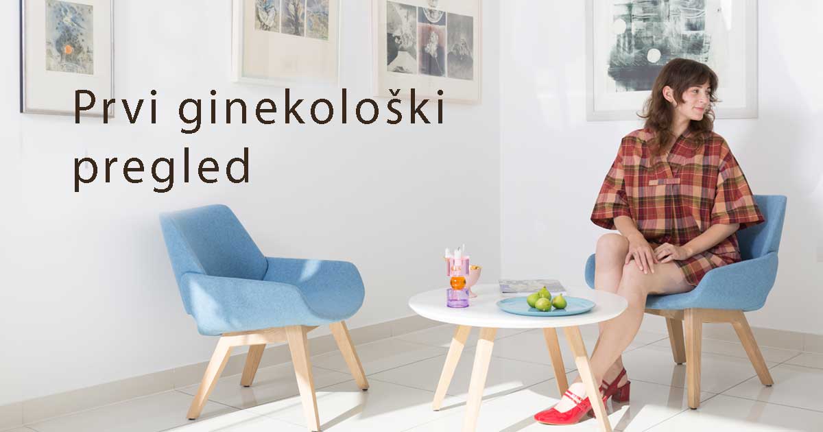 Prvi ginekološki pregled - djevojka sjedi u čekaonici Poliklinike Ginecej